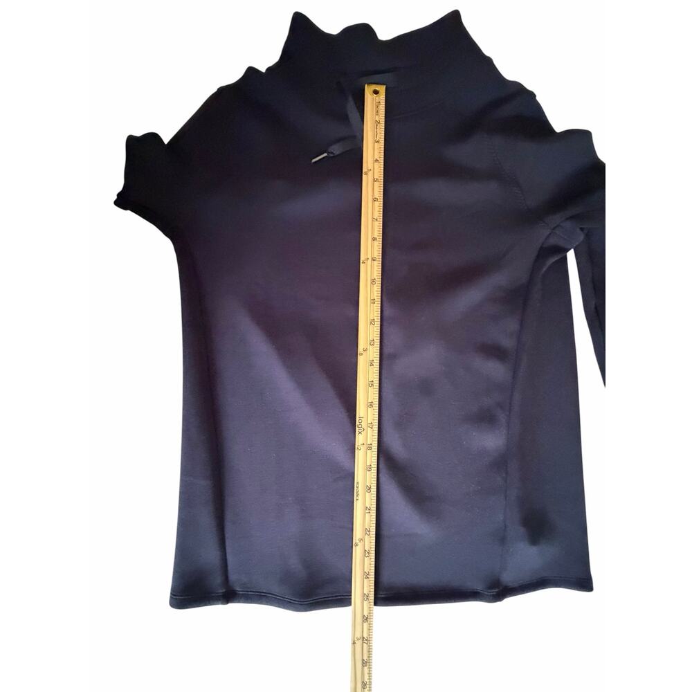 SPANX AirEssentials Got-Ya-Covered Navy Funnel Neck Pullover Size S Loungewear - Picture 6 of 8